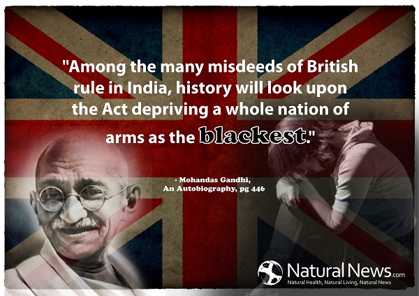 Face Book Bans Gandhi's quote about
being armed on Dec. 28, 2012